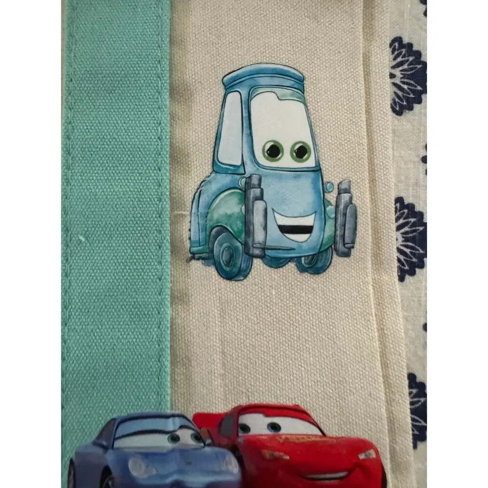 Disney Cars McQueen Custom Made Trader Joes Mini Tote One of a Kind